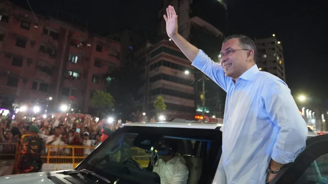 প্রধানমন্ত্রী হয়ে প্রথমবার নয়া পল্টনের দলীয় কার্যালয়ে তারেক রহমান